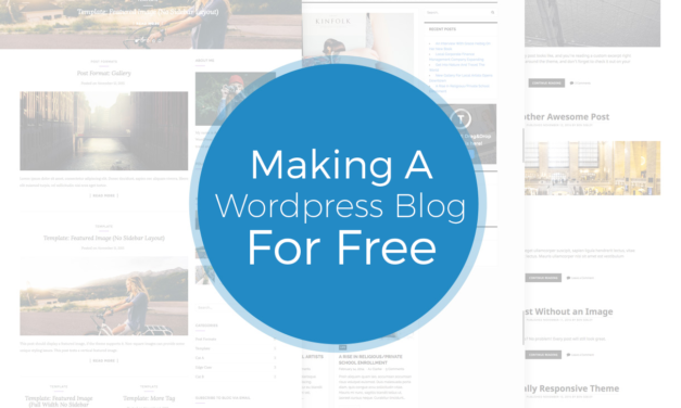 Making A Free WordPress Blog
