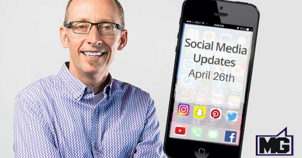 Facebook, Instagram, and Twitter Updates through April 26