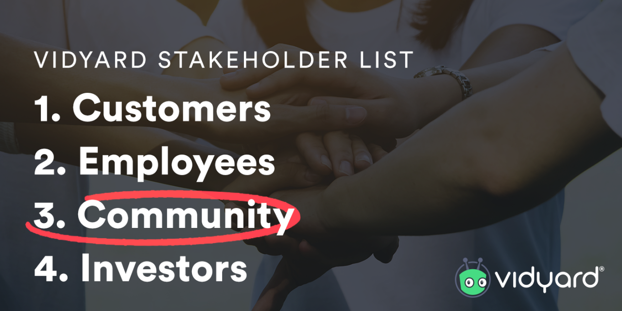 Vidyard Reorders Stakeholder List, Ranks &lsquo;Community&rsquo; Above &lsquo;Investors&rsquo; in Bold Move for Tech