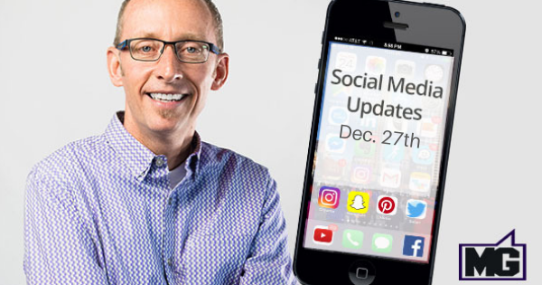 Facebook, Instagram, and Key Social Media Updates through December 27th