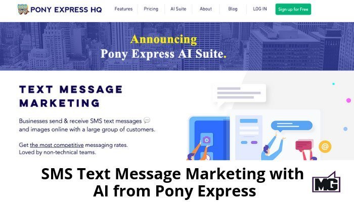 SMS Text Message Marketing with AI from Pony Express