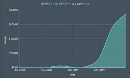 Niche Site Project 4 Update for May 2019: Another Record Earnings and Traffic Month!