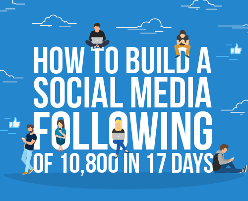 How to Build a Social Media Following of 10,800 in 17 Days
