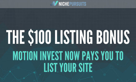 The Motion Invest Story After 1 Year + How to Get $100 For Listing Your Site