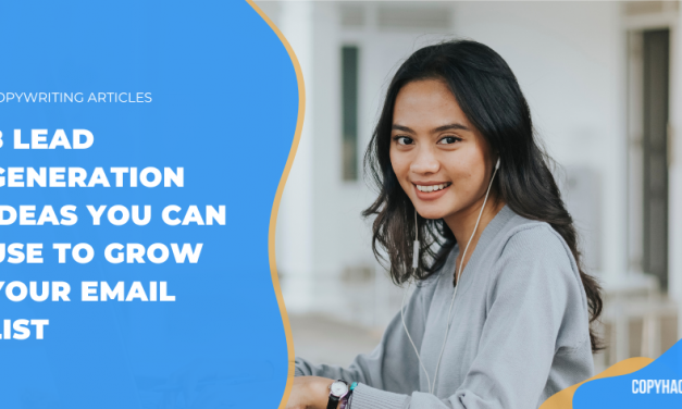 8 lead generation ideas you can use to grow your email list