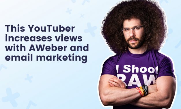 YouTuber uses e-mail advertising and marketing to maximize his video sights using AWeber