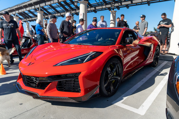 New C8 Corvette Z06 At South OC Vehicles and Coffee
