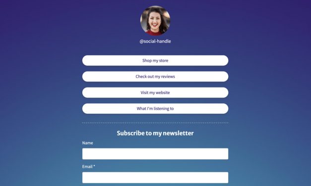 Reduce your business tools: Get a social link-in-bio with AWeber