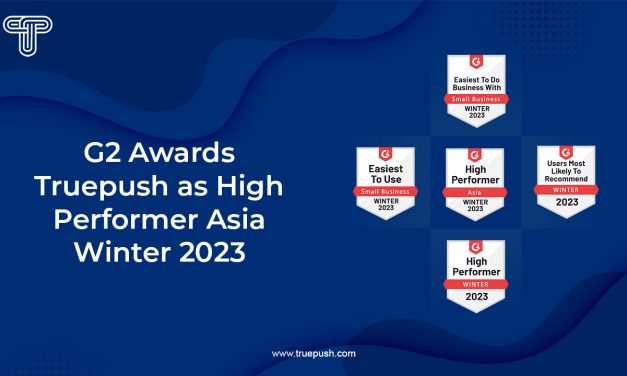 G2 Awards Truepush as Substantial Performer Winter 2023