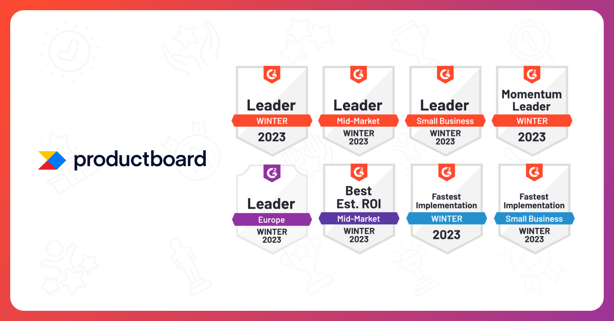 Productboard leads all over again in products management application