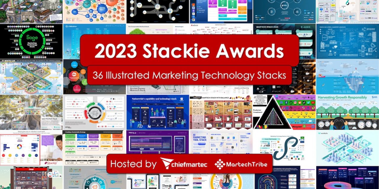 36 illustrated and insightful martech stacks from the 2023 Stackie Awards
