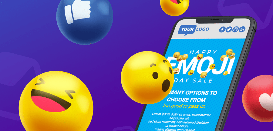 How to proficiently use emojis in e-mail advertising