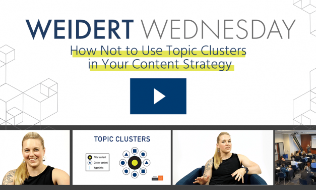 How NOT to Use Topic Clusters in Your Material Approach [VIDEO]