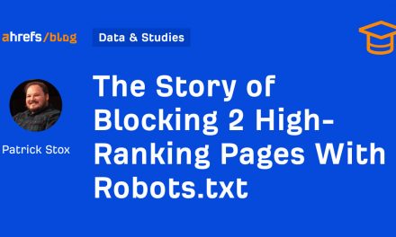 The Tale of Blocking 2 Substantial-Ranking Webpages With Robots.txt
